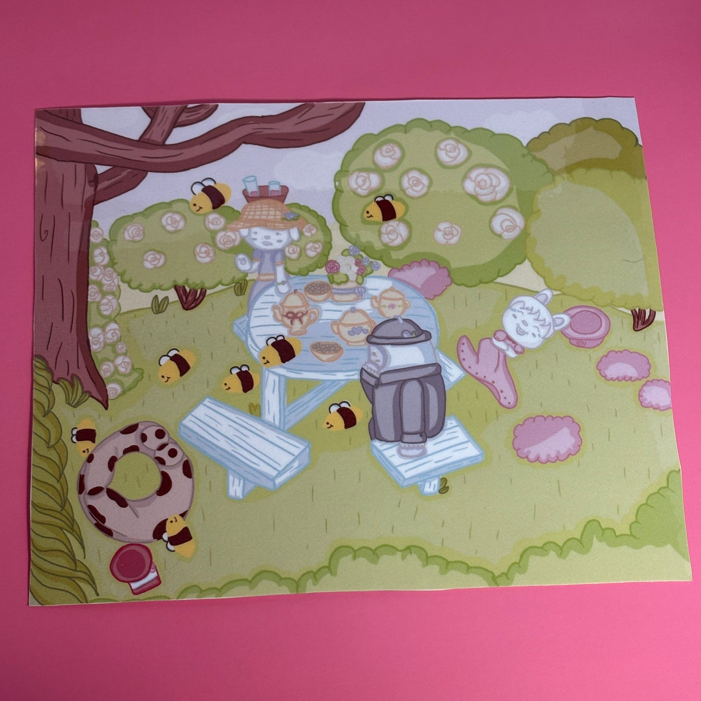 Buzzing Tea Party (8x10 print)